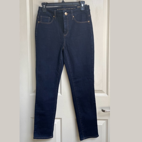 Chico's So Slimming Girlfriend Ankle Jeans in dark blue NWT - Picture 1 of 7